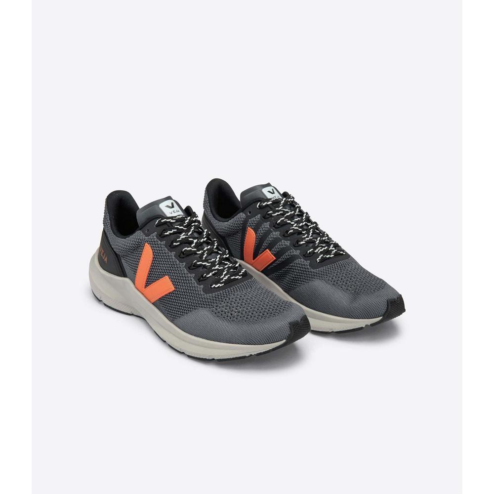 Veja MARLIN LT V KNIT Løpesko Herre Orange/Black | NO 148XYU